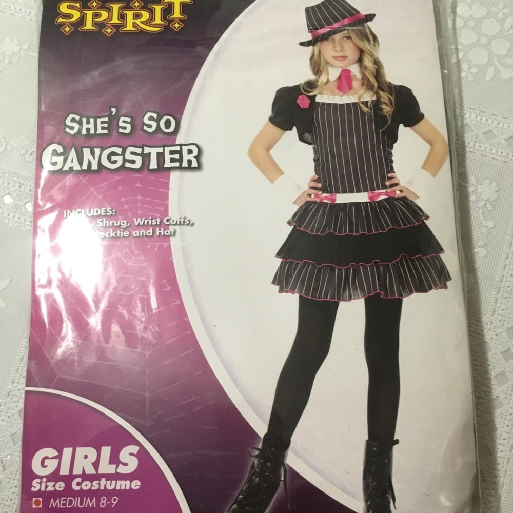 🆕 She’s So Gangster Costume, Girl’s Medium 8-9